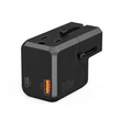 Picture 4/8 -Choetech PD6038 USB-C USB-A PD 20W Travel Charger USA EU UK AU - Black