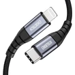 Picture 2/6 -USB-C - Lightning Choetech IP0042 MFi cable 480Mb/s 3A 3m - black