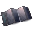 Kép 1/8 - Choetech összecsukható napelemes töltő, napelemes fotovoltaikus 36 W -os gyorstöltési tápellátás USB / USB Type C (94 x 36 cm), szürke (SC006)