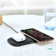 Picture 2/8 -Choetech 2in1 Qi Wireless Charger for Airpods 2 Phone / Earphone with 5 Charging Coils Black (T535-S (H))